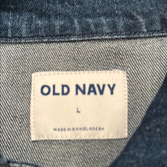 Old Navy Blue Jean Utility Jacket Relaxed Fit - Picture 2 of 3